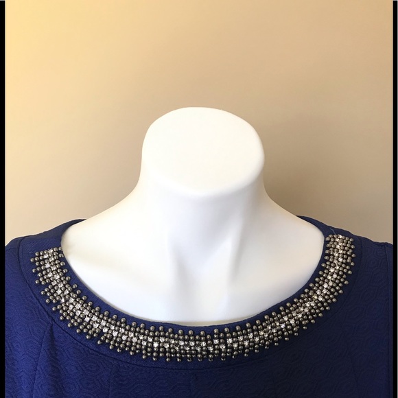 HAANI Dress with Beaded Neckline - Picture 2 of 7